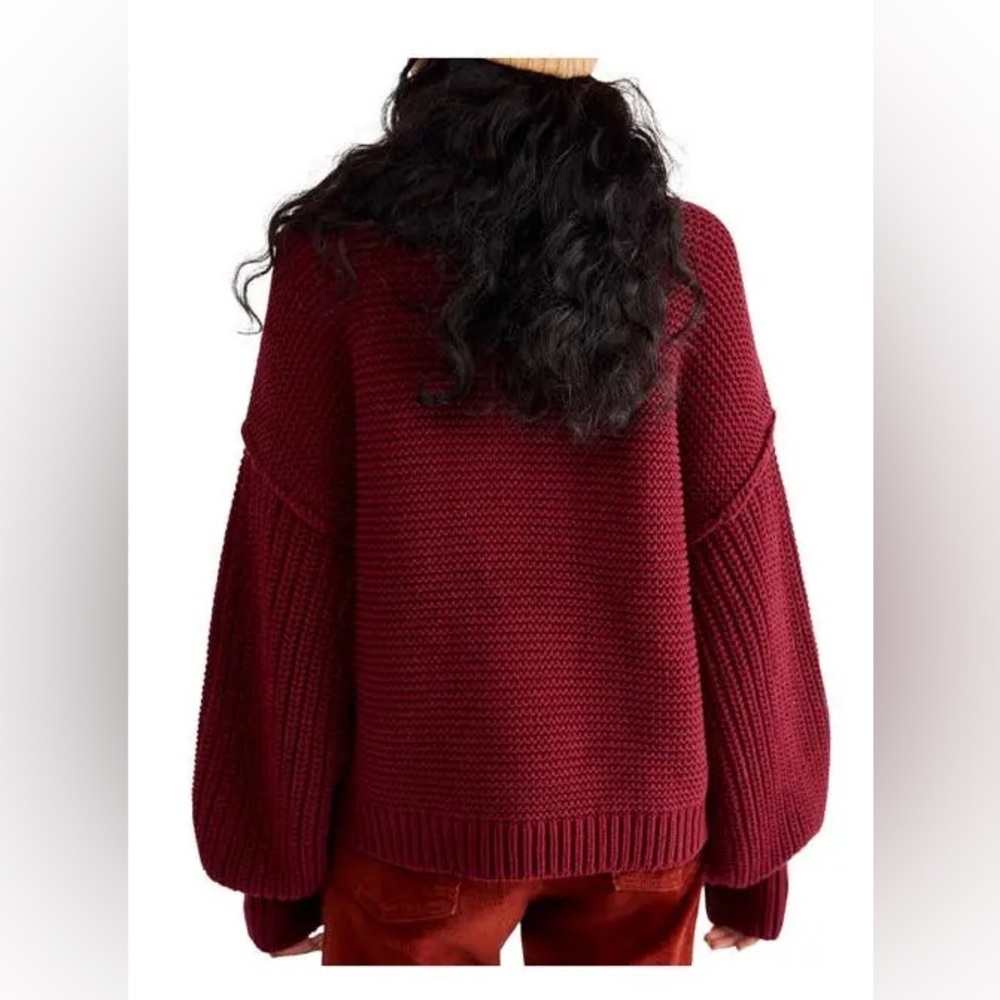 NWT Free People Dream Cable Crewneck Sweater - Picture 3 of 6